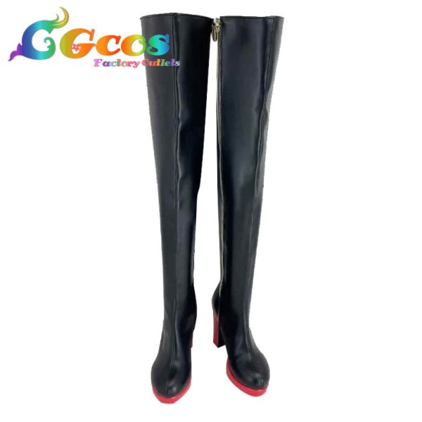 画像3: ウマ娘プリティーダービー コスプレ靴 ダイワスカーレット 緋色のニュイ・エトワレ コスプレブーツ コスプレ衣装 (3)