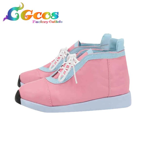 画像2: バーチャルYouTuber コスプレ靴 Vtuber 森中花咲 新私服 コスプレブーツ コスプレ衣装 (2)