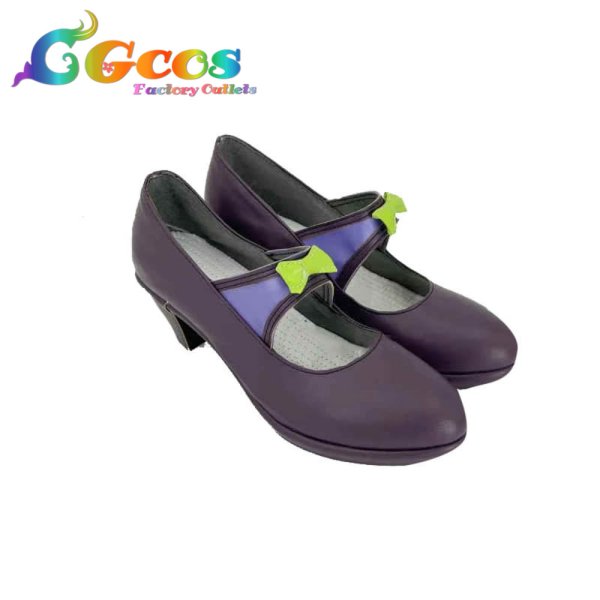 画像3: バーチャルYouTuber コスプレ靴 VTuber 紫咲シオン メイド風衣装 コスプレブーツ コスプレ衣装 (3)