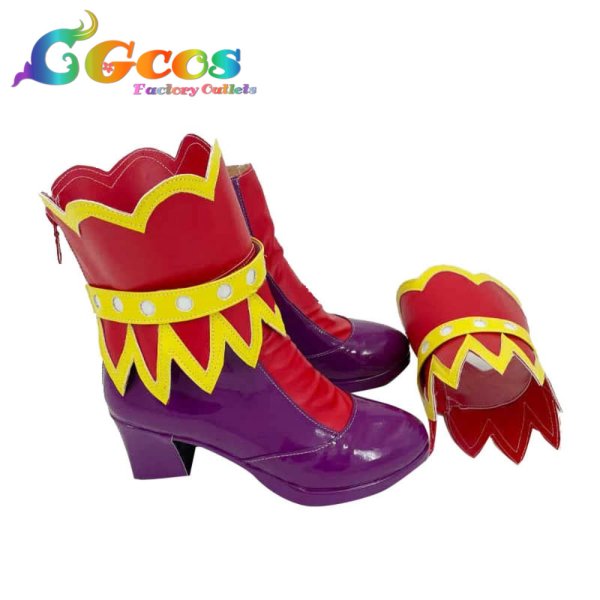 画像2: ウマ娘プリティーダービー コスプレ靴 マーベラスサンデー 勝負服 コスプレブーツ コスプレ衣装 (2)