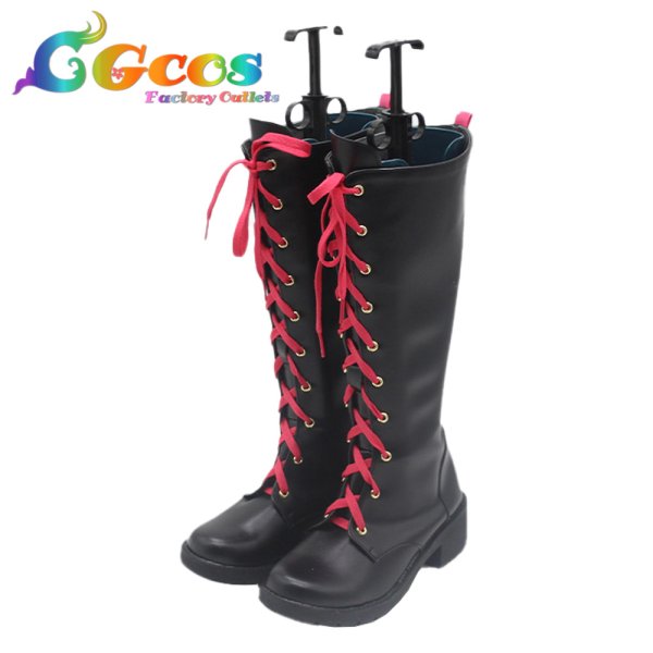 画像2: プロジェクトセカイ カラフルステージ! feat. 初音ミク コスプレ靴 小豆沢こはね I'm a catch!! ドキドキする世界 コスプレブーツ コスプレ衣装 (2)