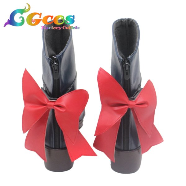 画像3: バーチャルYouTuber コスプレ靴 Vtuber 大神ミオ ブライト衣装 コスプレブーツ コスプレ衣装 (3)