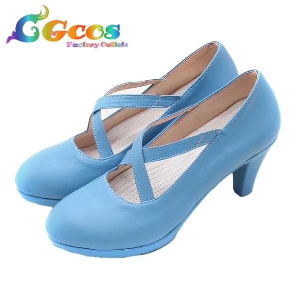 画像2: Re:ゼロから始める異世界生活 コスプレ靴 レム 夢かわメイド コスプレブーツ コスプレ衣装 (2)