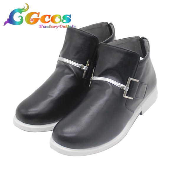 画像2: プロジェクトセカイ カラフルステージ! feat. 初音ミク コスプレ靴 神代類 アワーグラス・タキシード 夕風に吹かれて コスプレブーツ コスプレ衣装 (2)