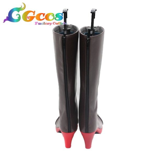 画像3: バーチャルYouTuber コスプレ靴 VTuber 不知火フレア 正月衣装 コスプレブーツ コスプレ衣装 (3)