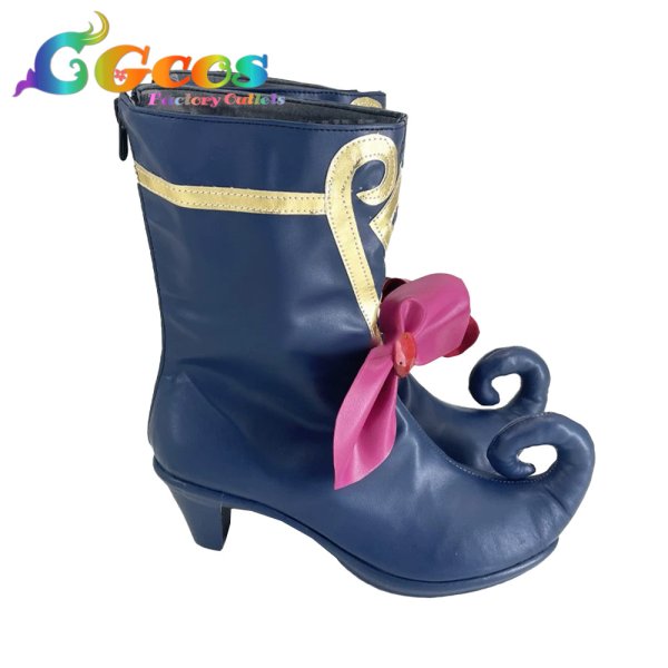 画像2: プリパラ コスプレ靴 黒須あろま サイリウムコーデ コスプレブーツ コスプレ衣装 (2)