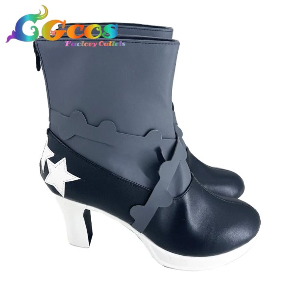 画像2: プロジェクトセカイ カラフルステージ!feat.初音ミク コスプレ靴 暁山瑞希 ダーククラウズ・クローク ハーミット・リバース コスプレブーツ コスプレ衣装 (2)