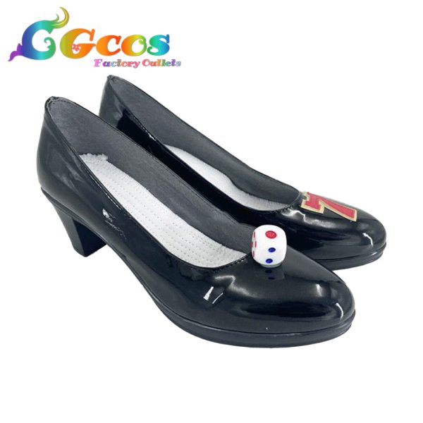 画像2: バーチャルYouTuber コスプレ靴 VTuber 沙花叉クロヱ 魔法少女クロヱ コスプレブーツ コスプレ衣装 (2)