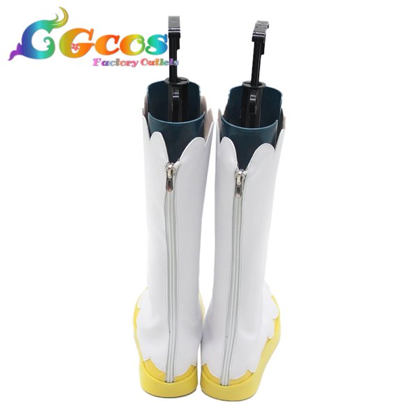 画像2: おジャ魔女どれみ コスプレ靴 飛鳥ももこ コスプレブーツ コスプレ衣装 (2)