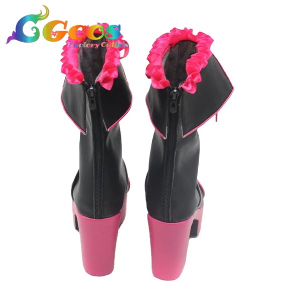 画像2: バーチャルYouTuber コスプレ靴 Vtuber 健屋花那 コスプレブーツ コスプレ衣装 (2)