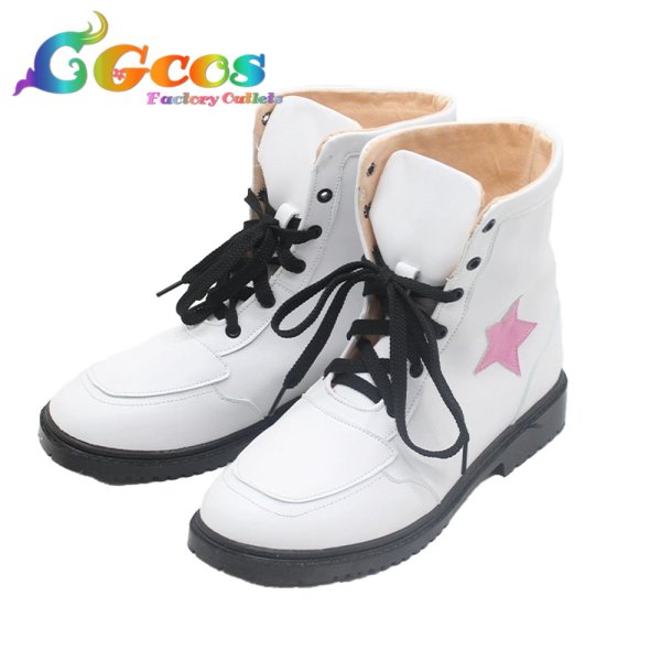 画像2: ブルーアーカイブ コスプレ靴 聖園ミカ コスプレブーツ コスプレ衣装 (2)