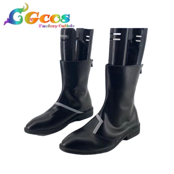 画像2: メタリックルージュ コスプレ靴 ルジュ・レッドスター コスプレブーツ コスプレ衣装 (2)