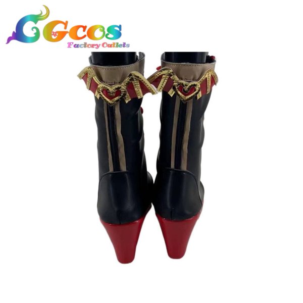 画像2: プロジェクトセカイ カラフルステージ! feat. 初音ミク コスプレ靴 小豆沢こはね 小悪魔系スイートチョコレート 仲間に最高のチョコを コスプレブーツ コスプレ衣装 (2)