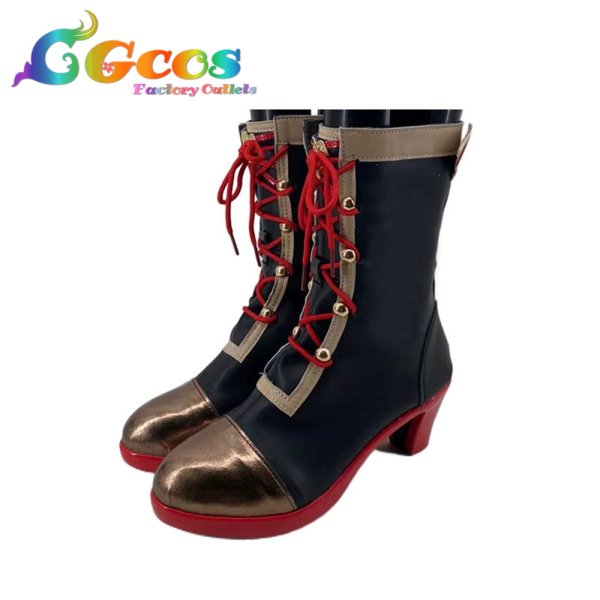 画像3: プロジェクトセカイ カラフルステージ! feat. 初音ミク コスプレ靴 小豆沢こはね 小悪魔系スイートチョコレート 仲間に最高のチョコを コスプレブーツ コスプレ衣装 (3)