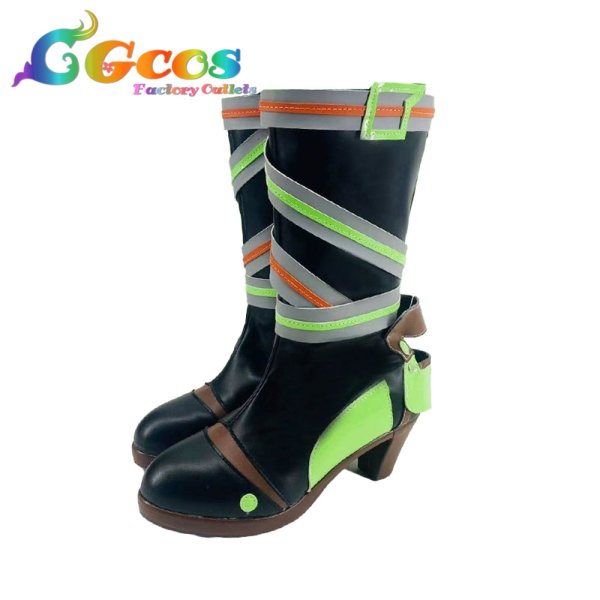 画像2: あんさんぶるスターズ! コスプレ靴 乱凪砂 コスプレブーツ コスプレ衣装 (2)