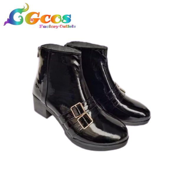 画像2: バーチャルYouTuber コスプレ靴 VTuber 不破湊 スーツ コールボーイ コスプレブーツ コスプレ衣装 (2)