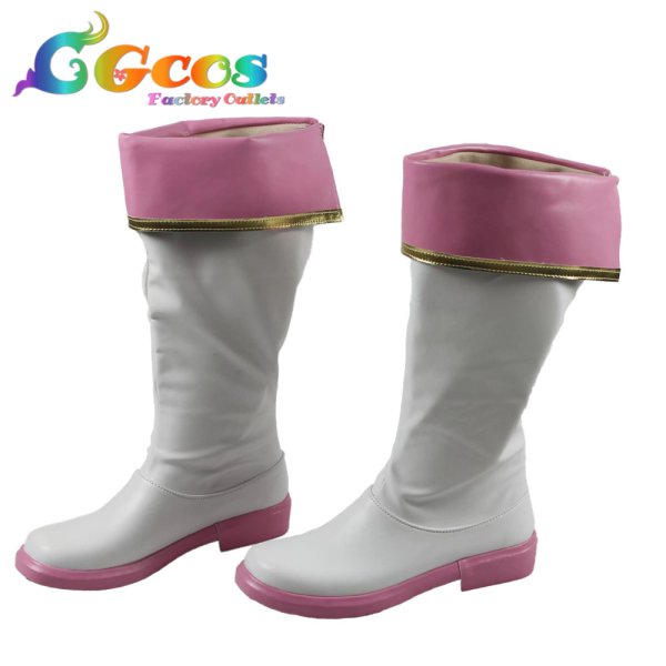 画像2: ウマ娘プリティーダービー コスプレ靴 サクラローレル 勝負服 コスプレブーツ コスプレ衣装 (2)