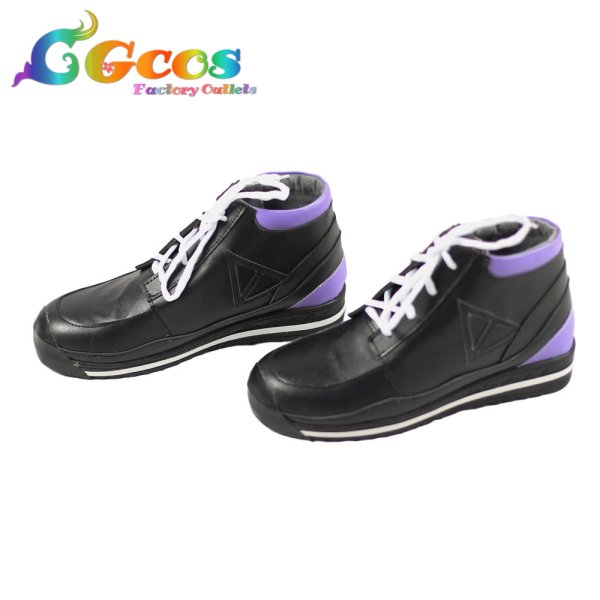 画像2: バーチャルYouTuber コスプレ靴 VTuber 剣持刀也 ヒップホップ衣装 コスプレブーツ コスプレ衣装 (2)