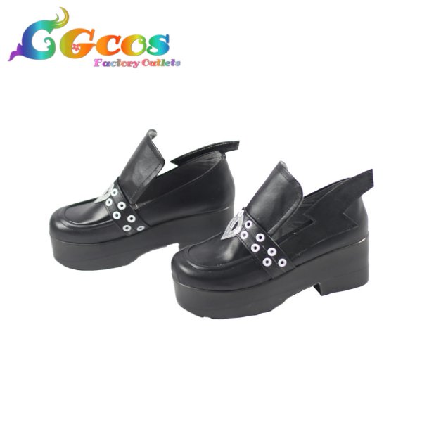 画像2: バーチャルYouTuber コスプレ靴 VTuber 魔界ノりりむ セーラー服 コスプレブーツ コスプレ衣装 (2)