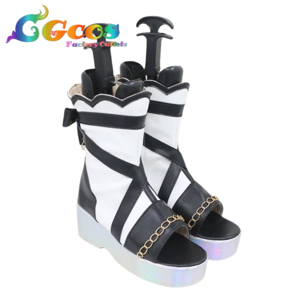 画像2: バーチャルYouTuber コスプレ靴 VTuber 星街すいせい SuperNova comet衣装 コスプレブーツ コスプレ衣装 (2)