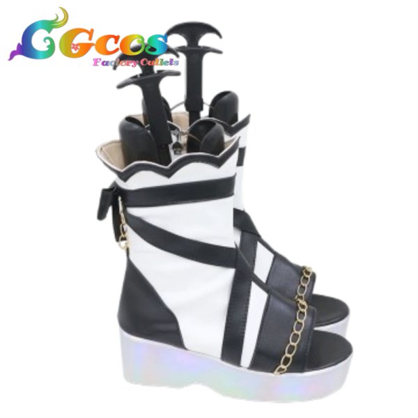 画像3: バーチャルYouTuber コスプレ靴 VTuber 星街すいせい SuperNova comet衣装 コスプレブーツ コスプレ衣装 (3)