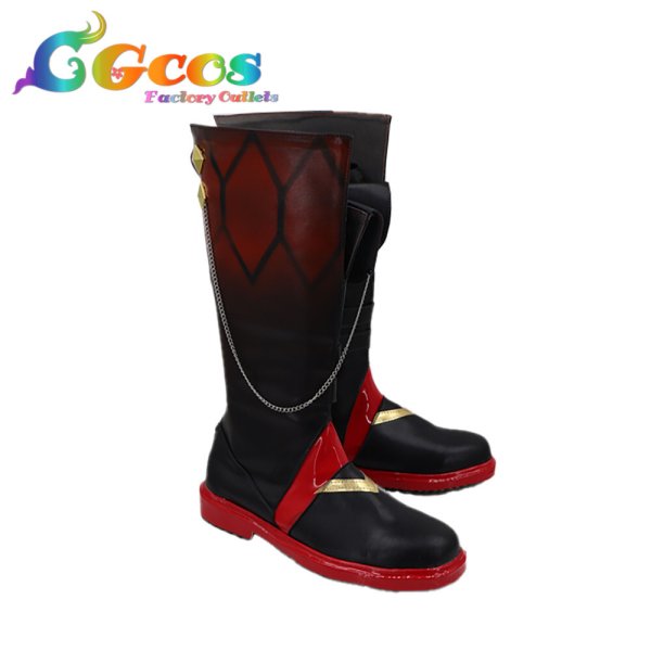 画像2: 原神(げんしん)　コスプレ靴　邪眼タルタリヤ　コスプレブーツ　コスプレ衣装 (2)