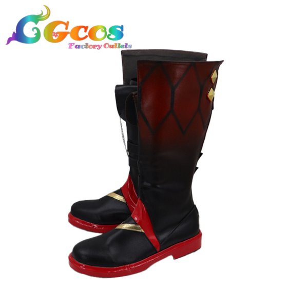 画像4: 原神(げんしん)　コスプレ靴　邪眼タルタリヤ　コスプレブーツ　コスプレ衣装 (4)