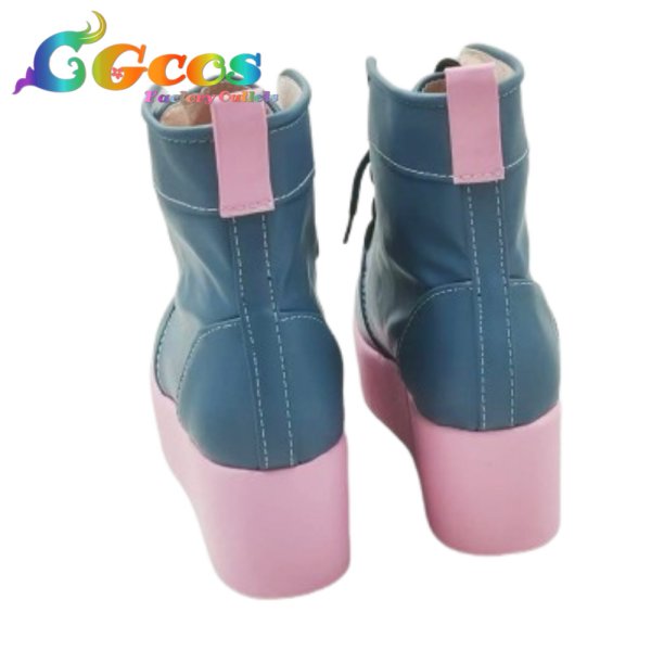 画像4: バーチャルYouTuber コスプレ靴 VTuber Mococo Abyssgard (モココ・アビスガード) カジュアル衣装 コスプレブーツ コスプレ衣装 (4)