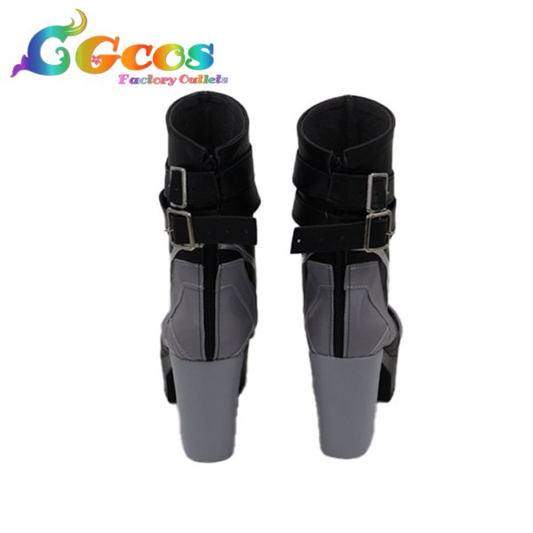 画像3: パニシング:グレイレイヴン コスプレ靴 バンジ・明晰夢 霜月白鷹 コスプレブーツ コスプレ衣装 (3)