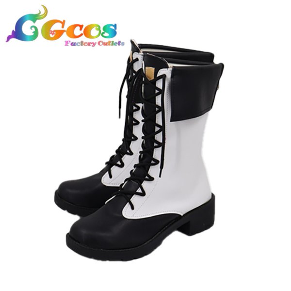 画像4: ブルーアーカイブ コスプレ靴 ニヤニヤ教授 コスプレブーツ コスプレ衣装 (4)