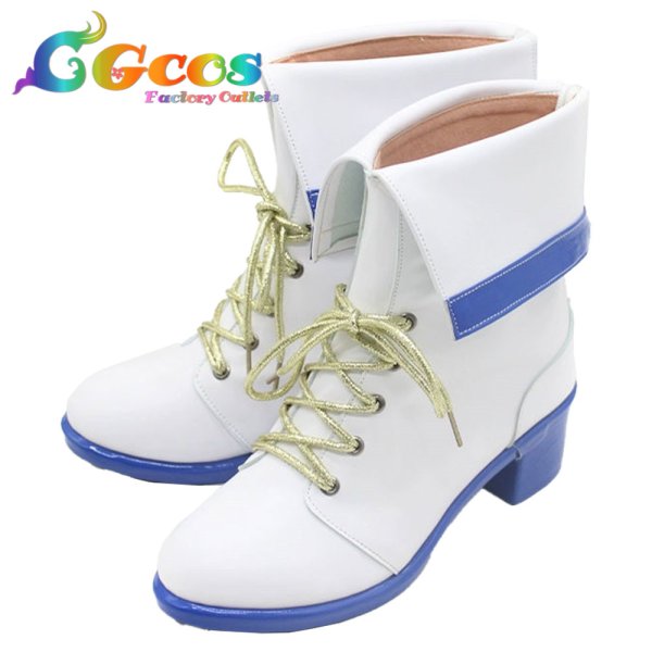 画像2: アイドルマスター シャイニーカラーズ コスプレ靴 西城樹里 アイドルロード コスプレブーツ コスプレ衣装 (2)