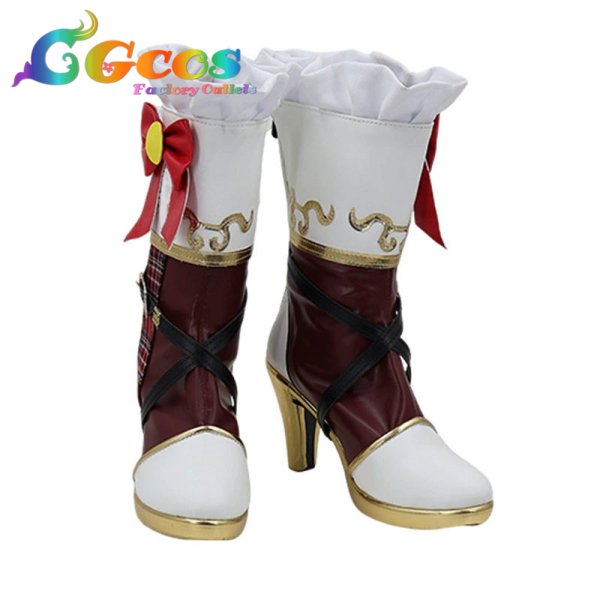 画像1: アイカツ!　コスプレ靴　姫里マリア　星座ドレス　コスプレブーツ　コスプレ衣装 (1)