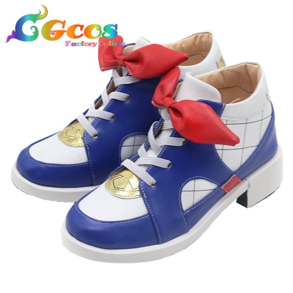 画像2: ウマ娘プリティーダービー コスプレ靴 アーモンドアイ 勝負服 コスプレブーツ コスプレ衣装 (2)