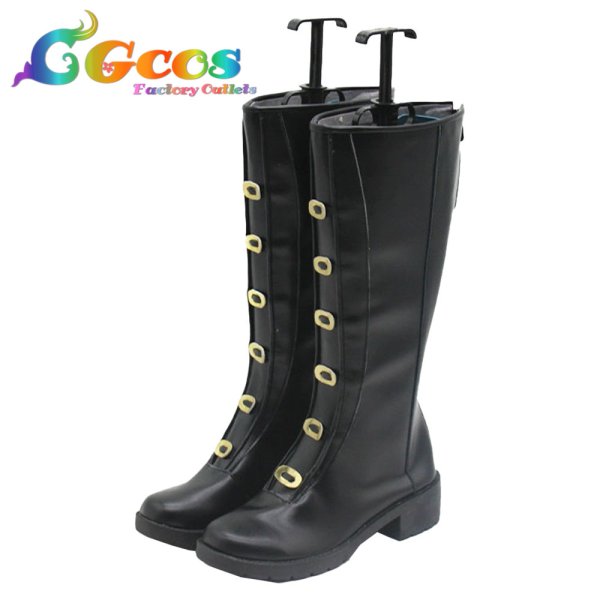 画像2: アークナイツ コスプレ靴 滌火ジェシカ デイヴィスタウンにて コスプレブーツ コスプレ衣装 (2)