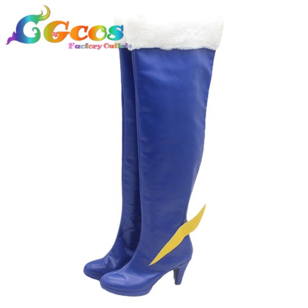 画像2: スター☆トゥインクルプリキュア コスプレ靴 ユニ(ブルーキャット・マオ・キュアコスモ) 変身後 コスプレブーツ コスプレ衣装 (2)