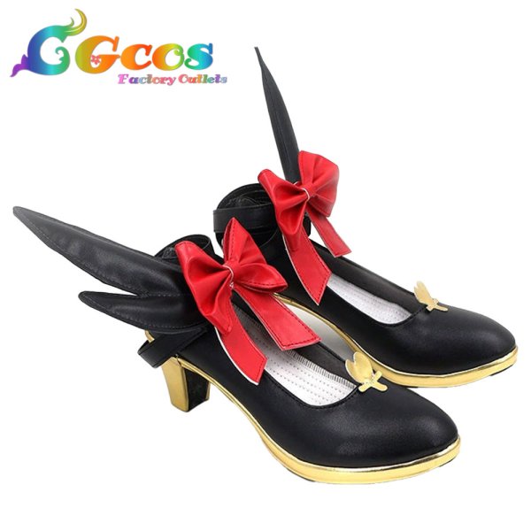 画像3: プリンセスコネクト!Re:Dive コスプレ靴 シズル(ノワール) コスプレブーツ コスプレ衣装 (3)