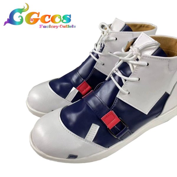 画像2: アークナイツ コスプレ靴 テキサス 冬の使者 コスプレブーツ コスプレ衣装 (2)