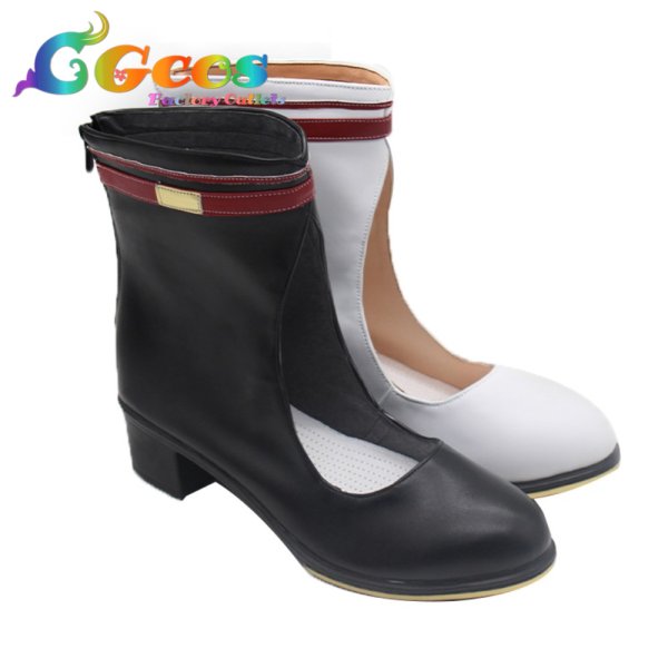 画像4: ウマ娘プリティーダービー コスプレ靴 カレンブーケドール 勝負服 コスプレブーツ コスプレ衣装 (4)