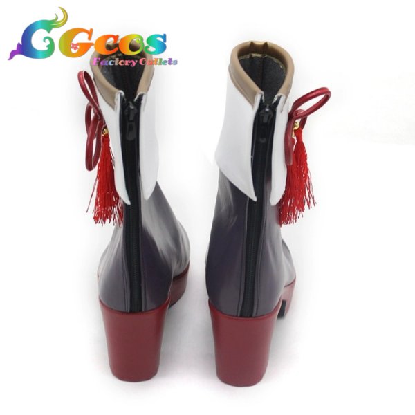 画像3: プリンセスコネクト!Re:Dive コスプレ靴 ユキ(オーエド) コスプレブーツ コスプレ衣装 (3)