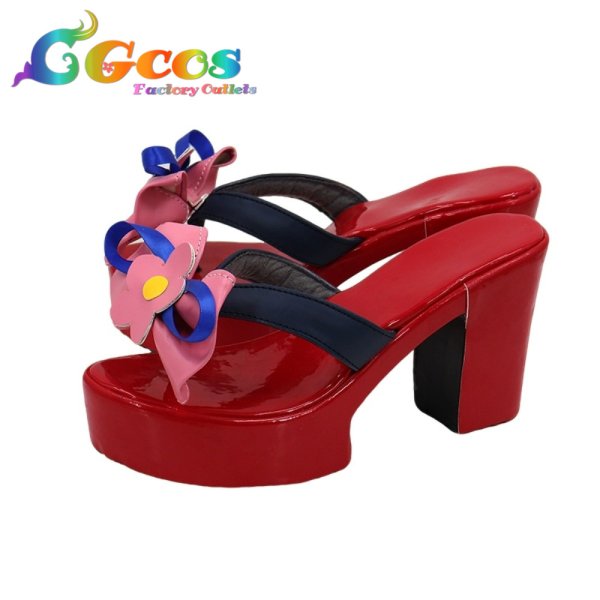 画像3: ブルーアーカイブ コスプレ靴 狐坂ワカモ 私服 コスプレブーツ コスプレ衣装 (3)