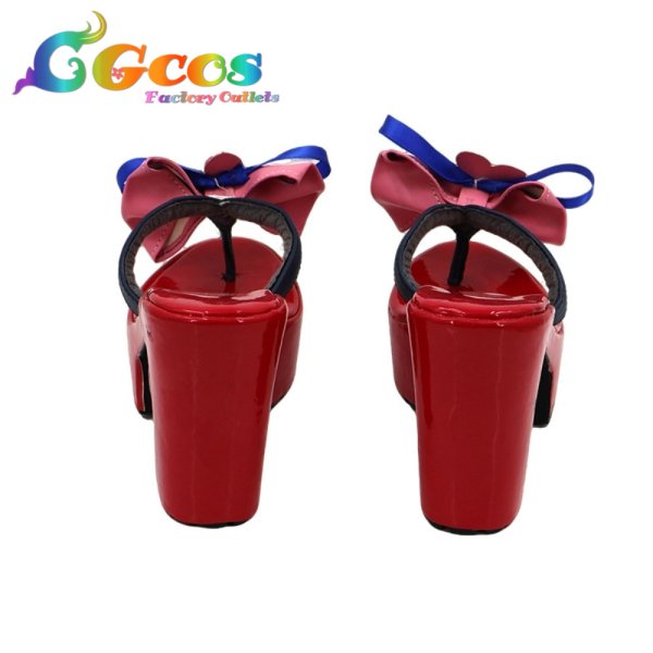 画像4: ブルーアーカイブ コスプレ靴 狐坂ワカモ 私服 コスプレブーツ コスプレ衣装 (4)