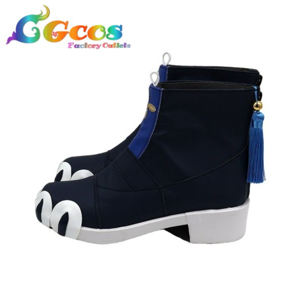 画像2: バーチャルYouTuber コスプレ靴 VTuber 栞葉るり コスプレブーツ コスプレ衣装 (2)