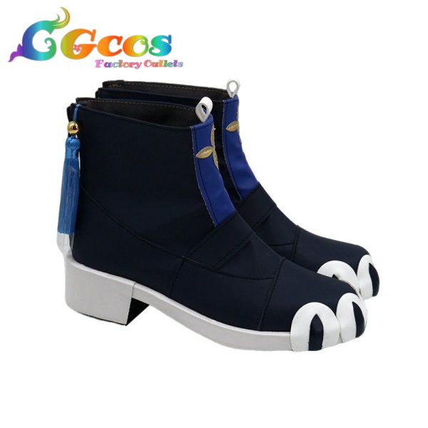 画像3: バーチャルYouTuber コスプレ靴 VTuber 栞葉るり コスプレブーツ コスプレ衣装 (3)