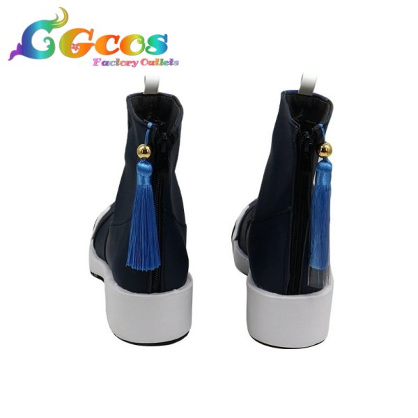 画像4: バーチャルYouTuber コスプレ靴 VTuber 栞葉るり コスプレブーツ コスプレ衣装 (4)