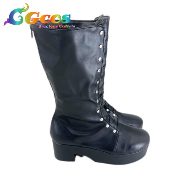 画像2: UTAU コスプレ靴 重音テト ハロウィン衣装 コスプレブーツ コスプレ衣装 (2)