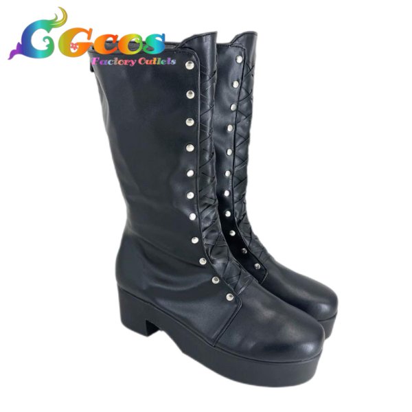 画像3: UTAU コスプレ靴 重音テト ハロウィン衣装 コスプレブーツ コスプレ衣装 (3)