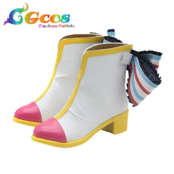 画像3: プリパラ　コスプレ靴　レオナ・ウェスト　コスプレブーツ　コスプレ衣装 (3)