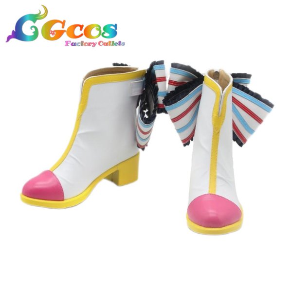 画像4: プリパラ　コスプレ靴　レオナ・ウェスト　コスプレブーツ　コスプレ衣装 (4)