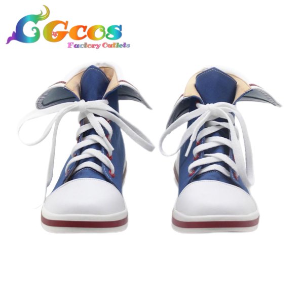 画像2: バーチャルYouTuber　コスプレ靴　VTuber　卯月コウ　春衣装2019　パーカー　コスプレブーツ　コスプレ衣装 (2)