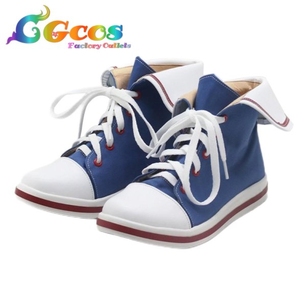 画像3: バーチャルYouTuber　コスプレ靴　VTuber　卯月コウ　春衣装2019　パーカー　コスプレブーツ　コスプレ衣装 (3)